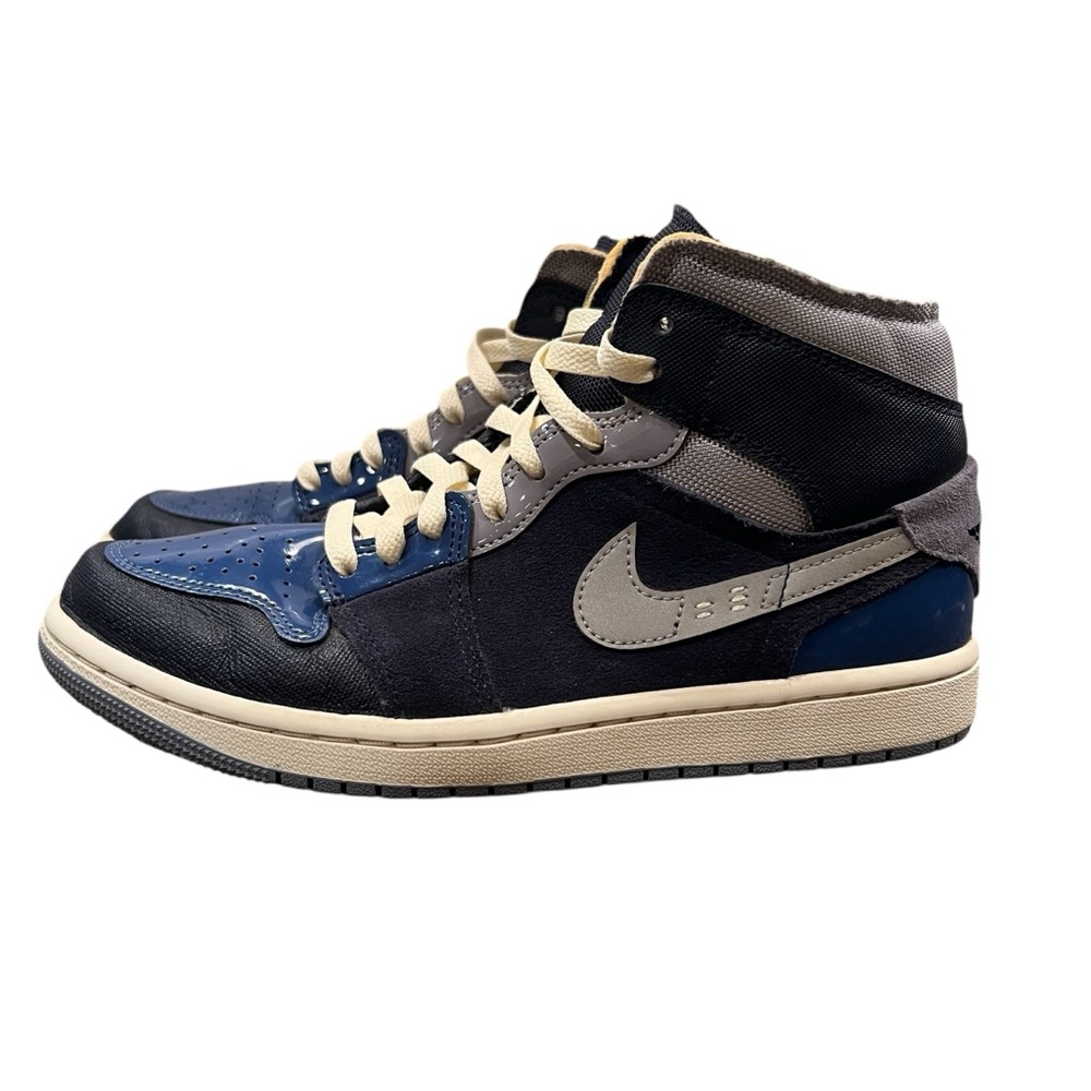 NIKE Air Jordan 1 Mid SE Craft Obsidian DR8868-400 Basketball Mens Size 7.5 - Picture 2 of 13